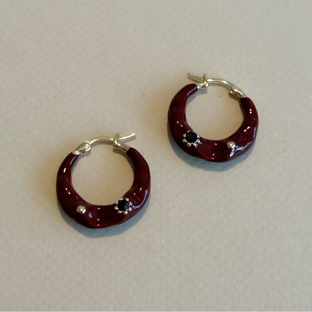 Vintage hoop earrings N1180